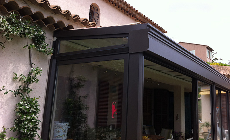 Véranda contemporaine droite - photo9