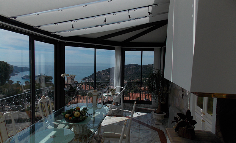 Véranda contemporaine pan cassé - photo2