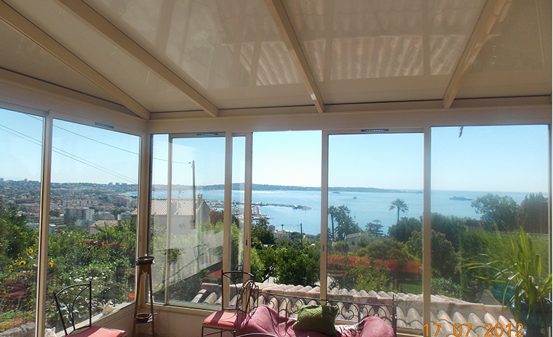 Véranda contemporaine pan coupé - photo28