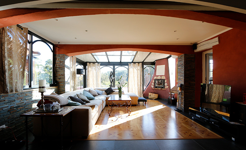 Véranda contemporaine pan coupé - photo35