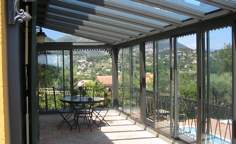 Véranda contemporaine pan coupé - photo9