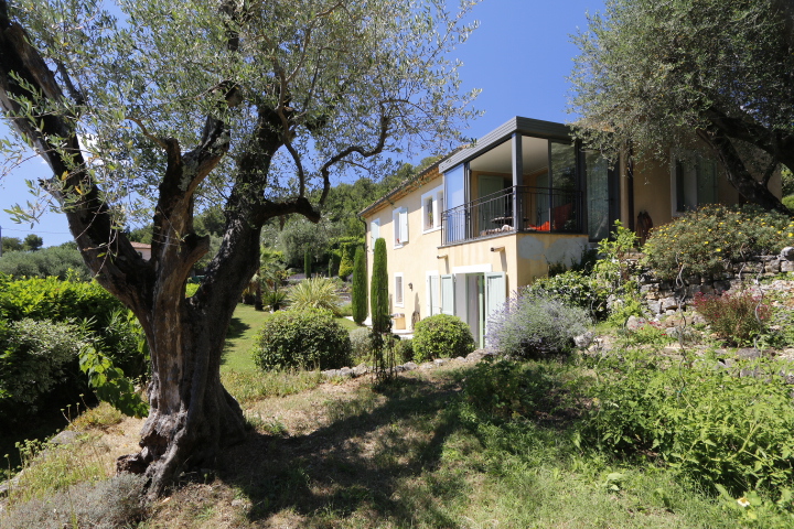 Véranda droite contemporaine